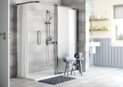 Installation d&rsquo;une douche sécurisée sénior à Grabels